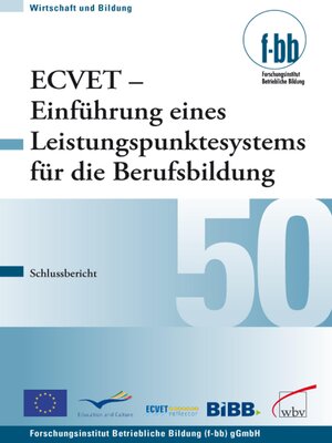 cover image of ECVET--Einführung eines Leistungspunktesystems für die Berufsbildung